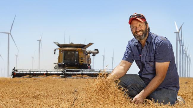 National Farmers’ Federation acting president David Jochinke on his property in western Victoria. Picture: Zoe Phillips