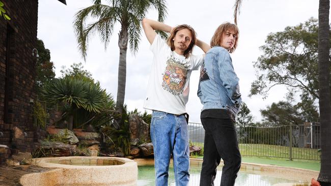 Oliver Leimbach and Louis Leimbach from Lime Cordiale. Picture: Richard Dobson