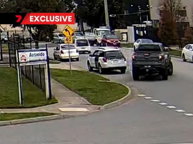 The incident happened on Frankston Gardens Drive on Wednesday. Picture: Channel 7