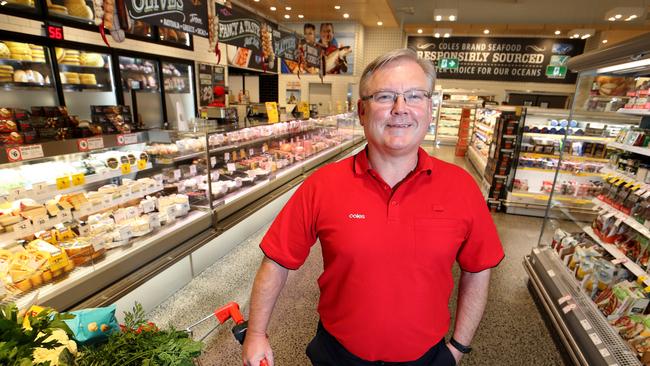 Coles CEO Steve Cain at the Coles Camberwell store. Picture: David Geraghty / The Australian.