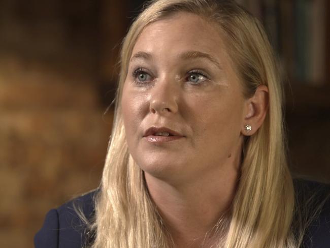 Virginia Roberts Giuffre speaks during an interview on the BBC Panorama program. Picture: AP