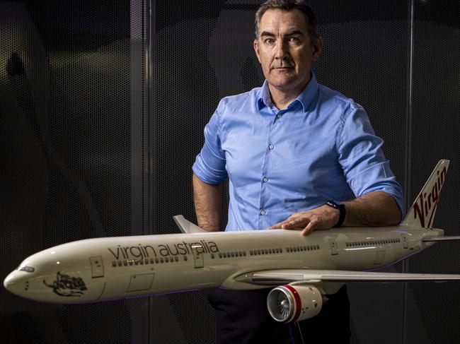 7th April 2020.Virgin CEO Paul Scurrah at Virgin Headquarters in Brisbane.Photo: Glenn Hunt / The Australian