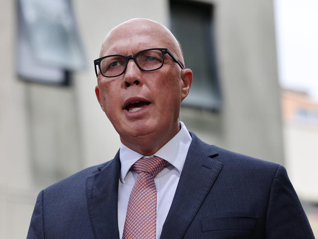 Opposition Leader Peter Dutton has called on Australians to boycott Woolworths. Picture: Richard Dobson