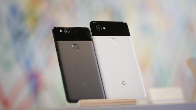 There’s still only one camera on the back of Google’s Pixel 2 smartphones. Picture: AFP PHOTO / Elijah Nouvelage