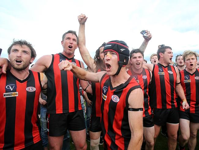 Gippsland Football League Grand Final match between Maffra Eagles and Leongatha Parrots. Maffra became the 2016 premiers, defeating Leongatha 13.10 (88) to 9. 16 (67). Picture Yuri Kouzmin