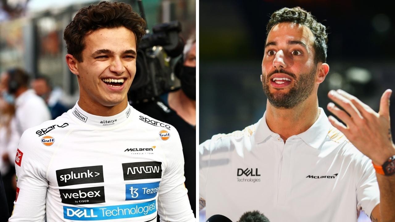 Daniel Ricciardo and Lando Norris. Photo: Getty, Mark Thompson, Peter Fox.