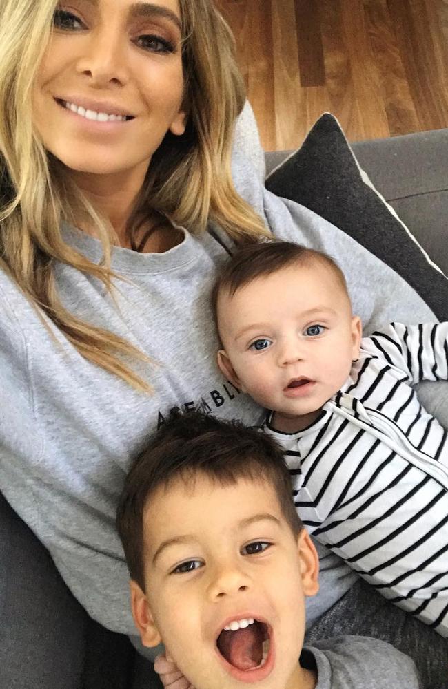 The pair have two kids together. Picture: Instagram/Nadia Bartel