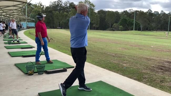 The Meadowbrook Golf Club's new driving range has computerised analysis booths.