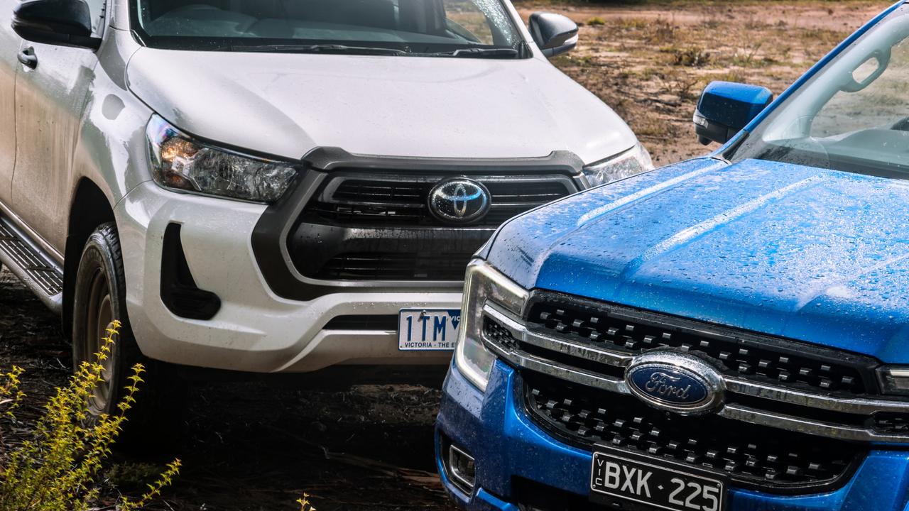 The Toyota HiLux and Ford Ranger continue to dominate the sales charts. Picture: Supplied.