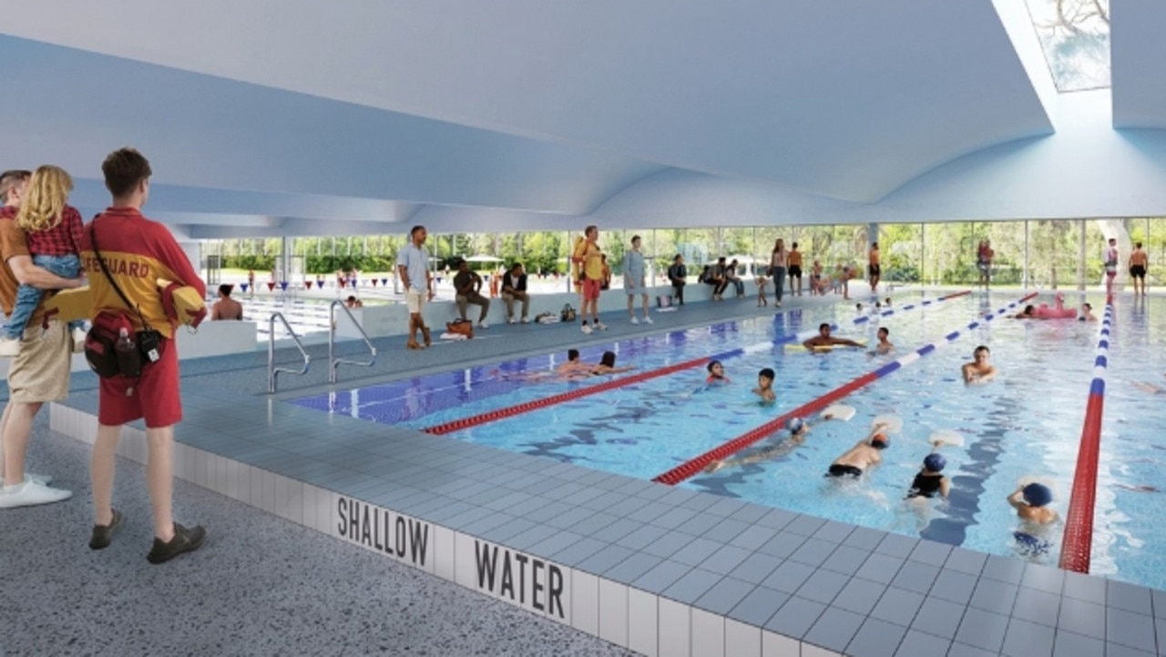 Artist's impression for Blacktown Aquatic Centre.
