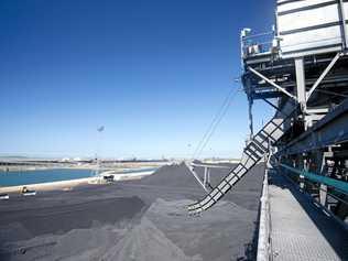 The Port of Gladstone is the fourth-largest coal exporting terminal in the world. Picture: Paul Braven GLA200315COAL