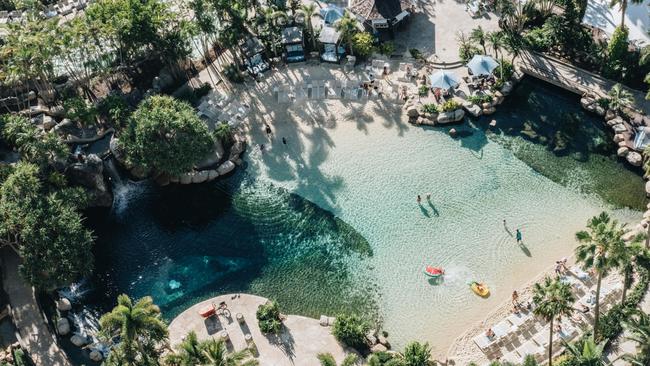 The lagoon at JW Mariott Gold Coast Resort &amp; Spa.