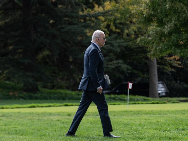 U.S. President Joe Biden returned to the White House on the eve of the election, after spending the weekend in Wilmington. Picture: Anna Rose Layden/Getty Images