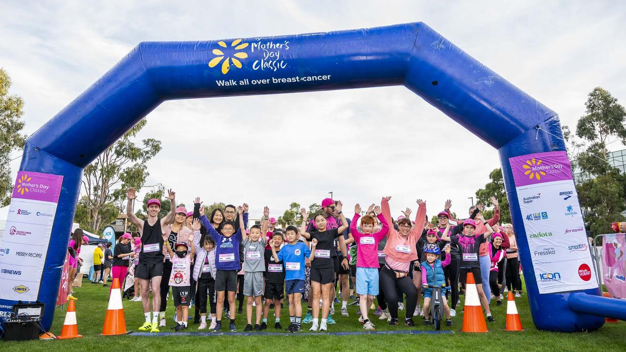 Participants of Mother's Day Classic 2025 at Bellerive Park. Picture: Caroline Tan