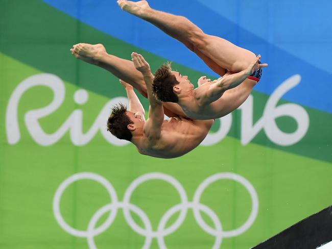 One of the dives that led to the medal. Picture: Quinn Rooney/Getty Images.