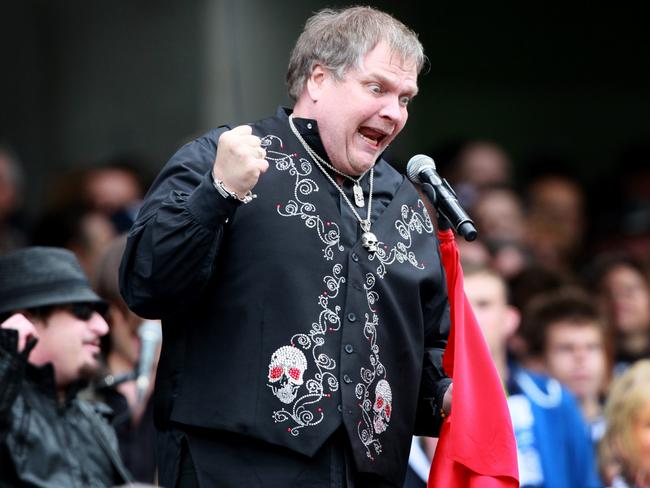 American singer Meatloaf could not wait to get out of Melbourne after his disastrous performance at the 2011 AFL Grand Final.