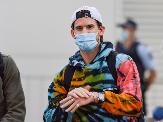 Austrian tennis player Dominic Thiem has admitted there is inequality of opportunity for some competitors ahead of the Australian Open. Picture: Brenton Edwards/AFP