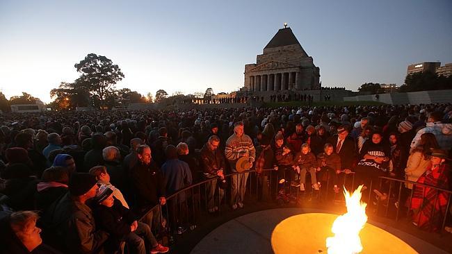 A view from the flame. Picture: Hamish Blair