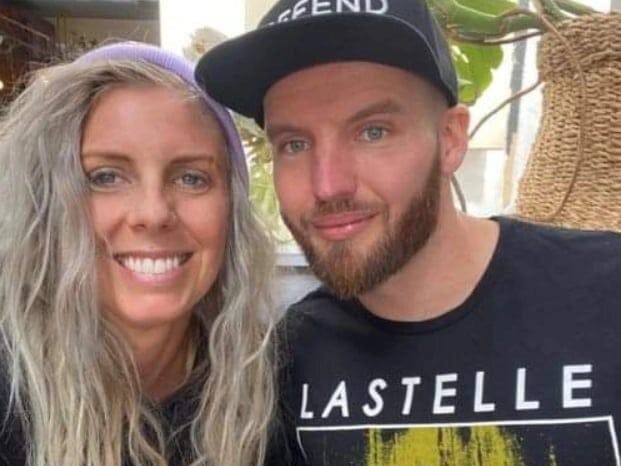 Jacob Vennix with his wife Kimberley Fuller, who were on their honeymoon. Picture: Instagram