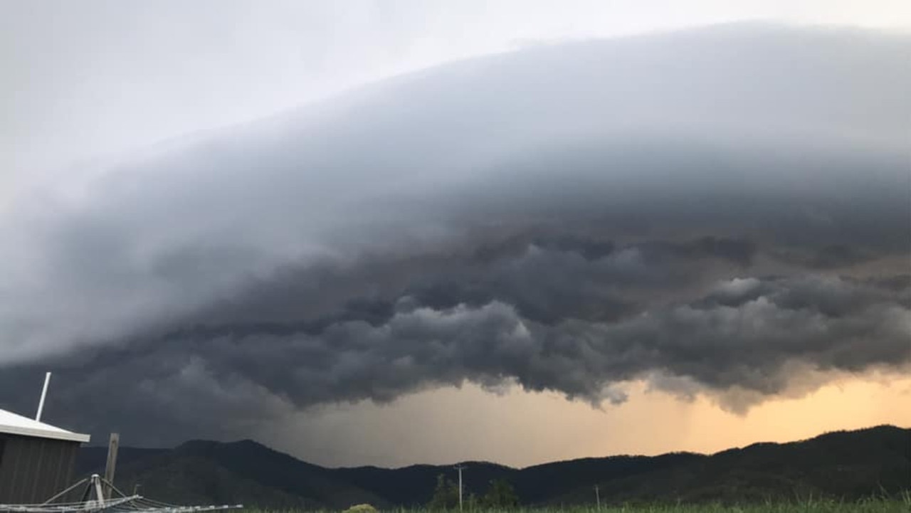 Photo of the storm as it passed through Mackay yesterday. Picture: Amber Jane Manteit