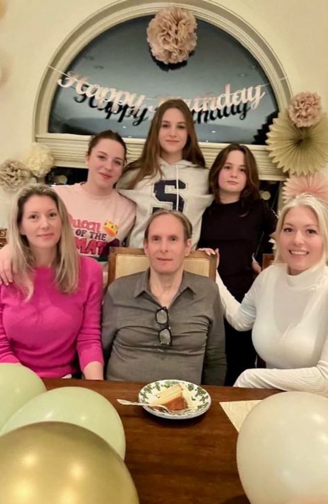 Michael Bolton poses in a rare photo with his children Holly and Taryn and three of his grandchildren to mark his 72nd birthday. Picture: Facebook