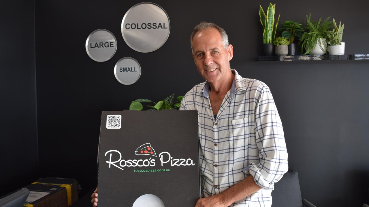 Rossco's Pizza owner Ross Lane at the new Gladstone store.