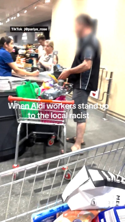 Aldi worker confronts “racist” shopper