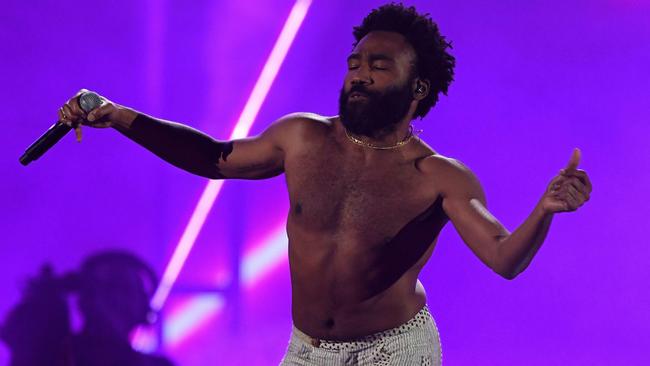 Childish Gambino pulled off an audacious stunt at Melbourne’s Rod Laver Arena which drove fans wild. File image: Valerie Macon/AFP