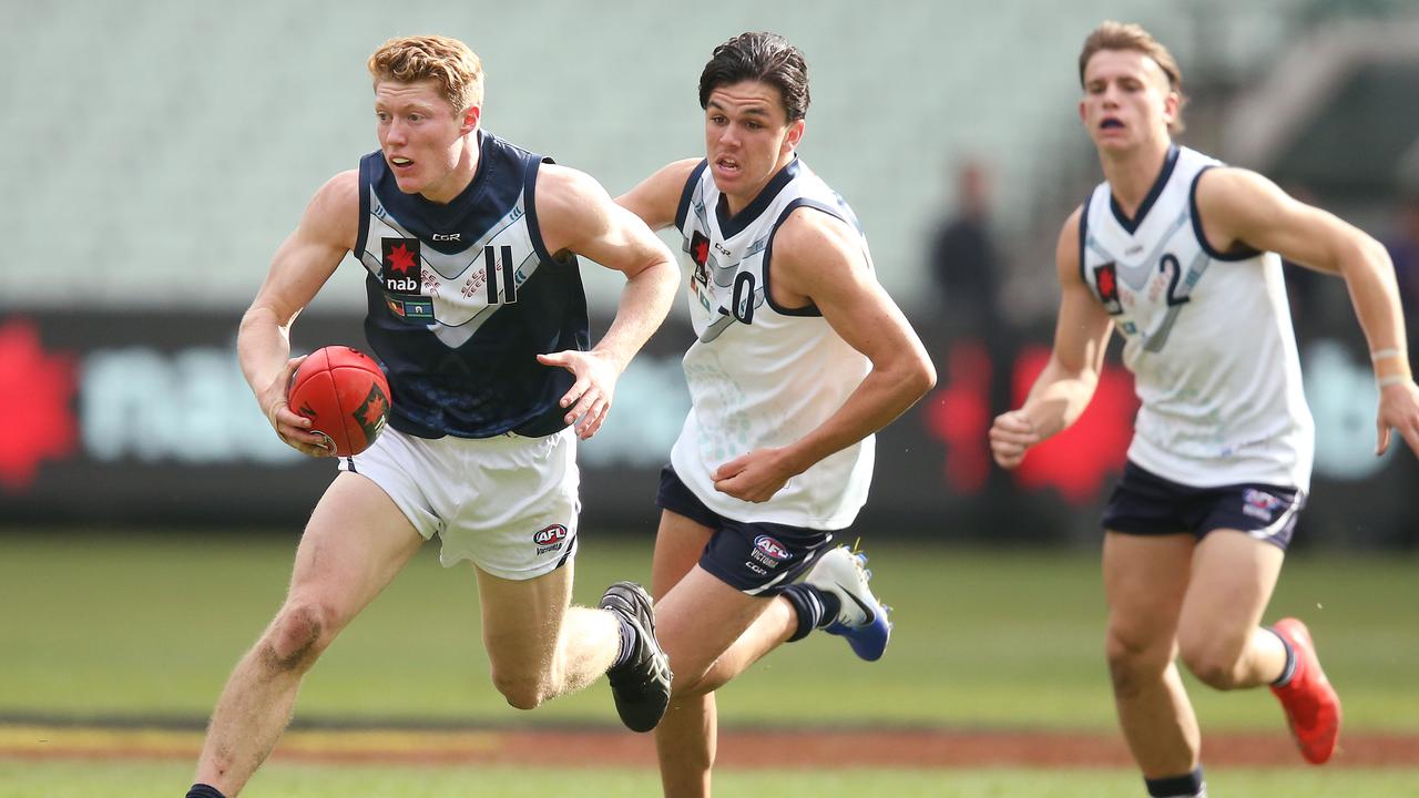 Matt Rowell in action for Vic Metro against Vic Country. Photo: Michael Dodge/Getty Images.