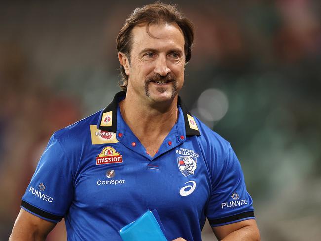 MELBOURNE.  04/03/2022.  AFL. AAMI Community SeriesÃ  Western Bulldogs vs Brisbane Lions at Marvel StadiumÃ.  Luke Beveridge , Senior Coach of the Bulldogs pre game   . Photo by Michael Klein