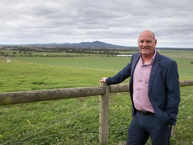 Todd Devine from Costa Asset Management on land controlled by the Lovely Banks consortium. Picture: Peter Farago