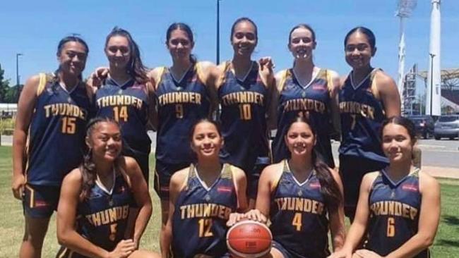 The undefeated Logan Thunder under-16 girls team.