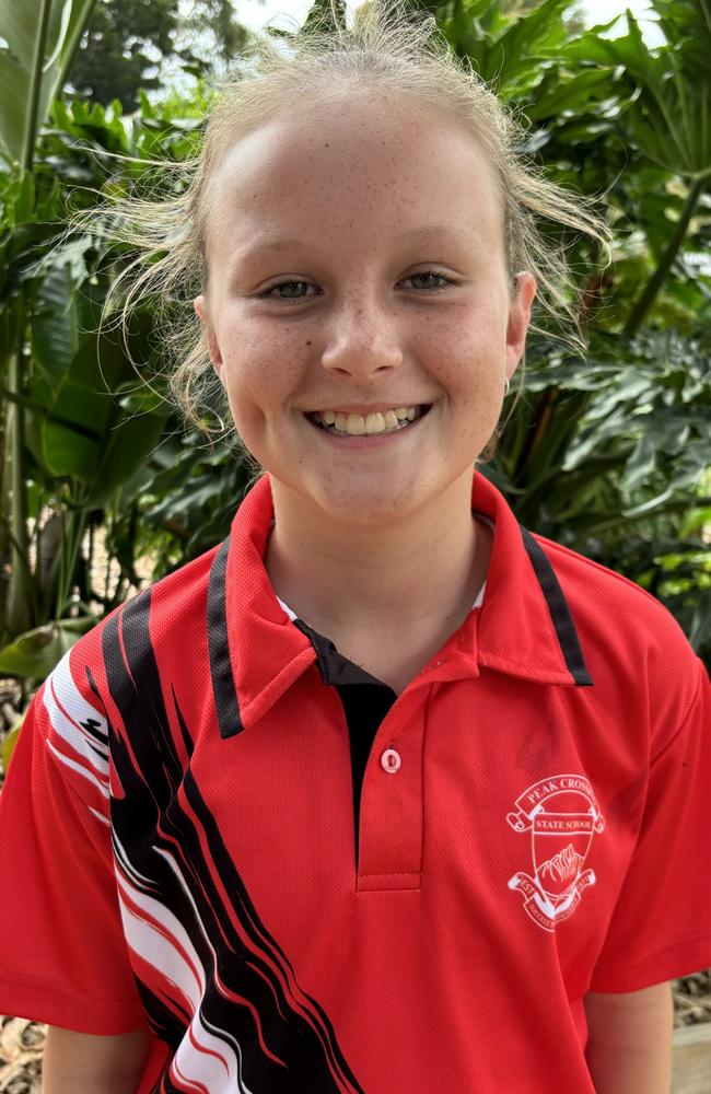 Aleah, Peak Crossing State School captain. Picture: Contributed