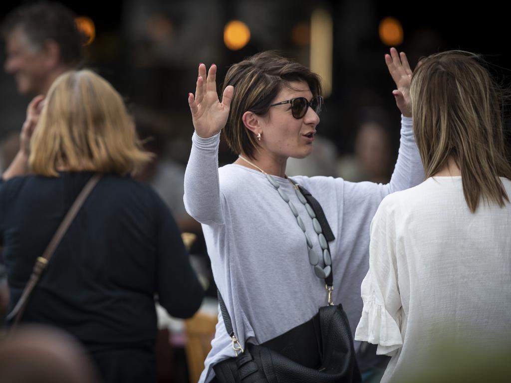 Patrons at day 5 of the Taste of Tasmania. Picture: LUKE BOWDEN