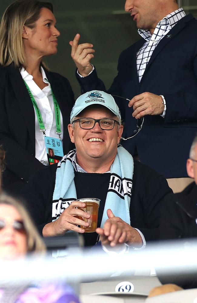 Scott Morrison was the Sharks’ No.1 ticket holder. Picture: Phil Hillyard