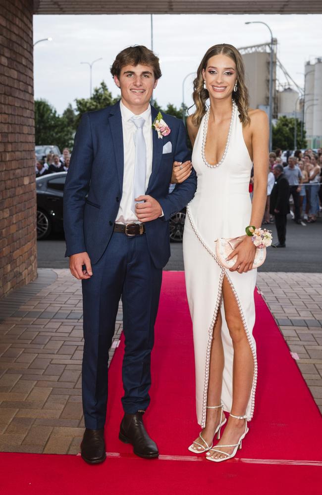 Isaac Burke and Ava Wells at Toowoomba Grammar School formal at Rumours International, Wednesday, November 15, 2023. Picture: Kevin Farmer