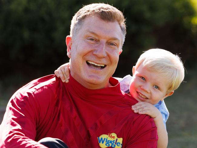 Red Wiggle Simon Pryce – who is a father to three-year-old son Asher – is backing the Dad’s Alliance. Photo: Tim Pascoe