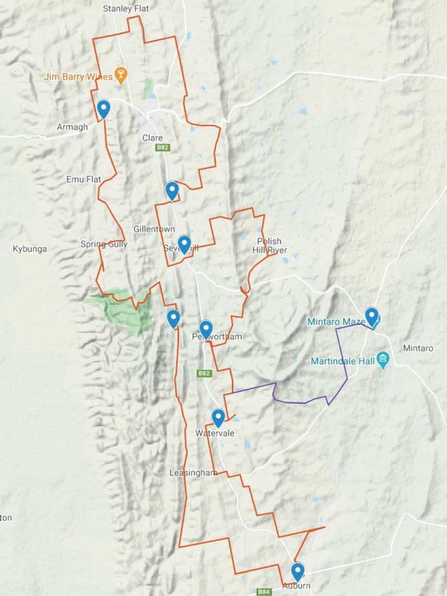 The full circuit of the Clare Valley Wine and Wilderness Trail is set to be completed by April 2022. Picture: Supplied