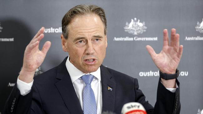 Ministerial lawmaking, such as Health Minister Greg Hunt’s india ban, is ‘prone to problems’. Picture: NCA NewsWire/David Geraghty