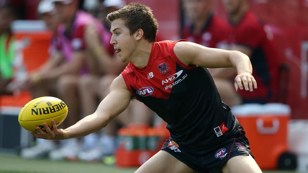 Round 2: Melbourne v West Coast Pic Wayne Ludbey. Jack Trengove.