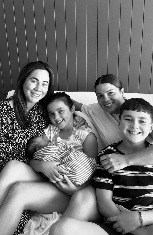 The AFLW WAG is now a mother of three. Picture: Instagram/@sophiecachia_