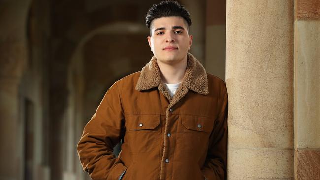 Drew Pavlou says he will take the fight to Supreme Court after officially being suspended from UQ for second semester, UQ campus, St Lucia. Photographer: Liam Kidston