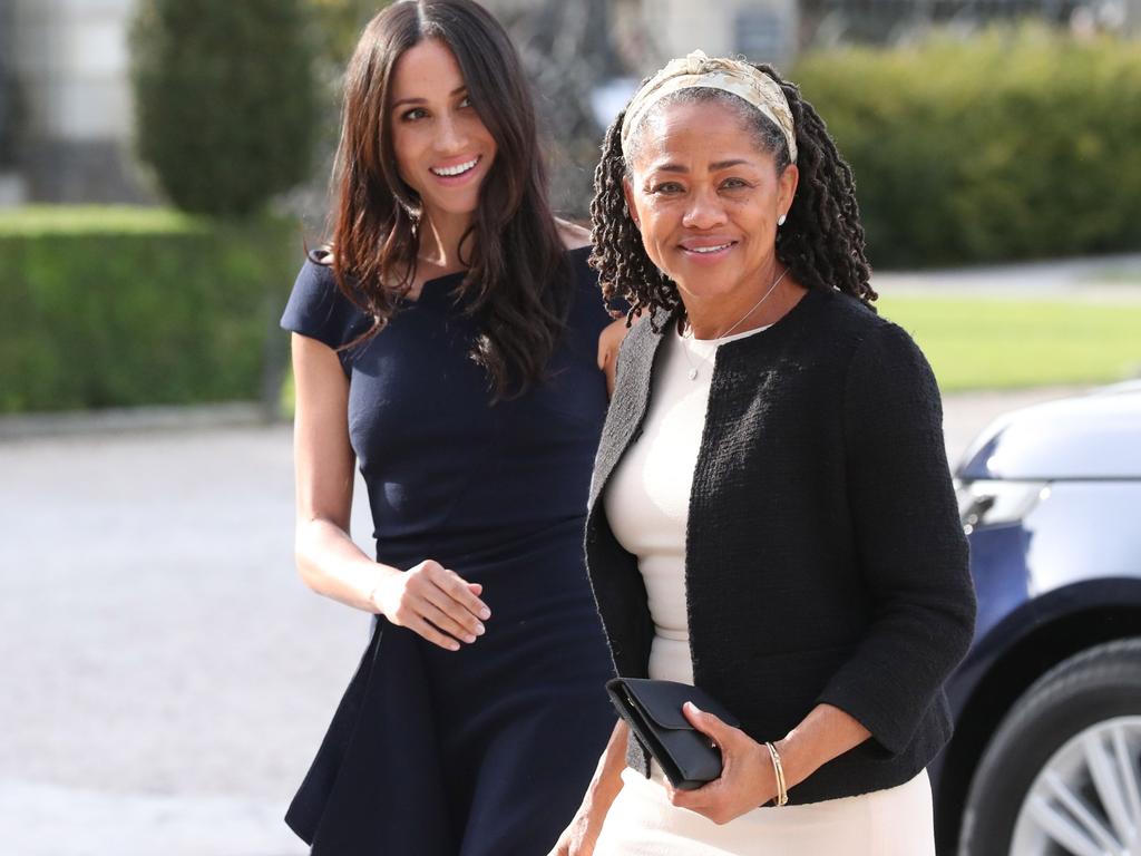 Meghan is very close with her mother, Doria. Picture: STEVE PARSONS / POOL / AFP