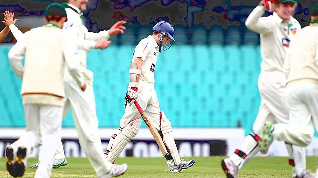 Simon Katich ... dismissed for 1 in first Sheffield Shield innings of the season.