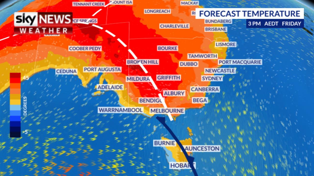 Sydney weather: Temperatures hit 40C in western Sydney ahead of