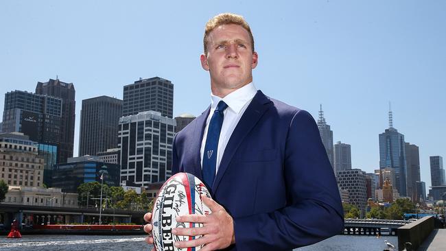 Melbourne Rebels star Reece Hodge after the Rebels season launch at Crown Palladium in Melbourne , Australia. Picture : Ian Currie