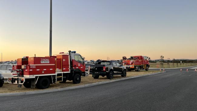 CFA units from Tynong assisted at the scene, where they helped with traffic control at the cup. Picture: Jack Colantuono