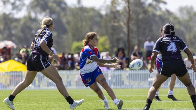 Women's Koori Knockout grand final, Redfern All Blacks vs Newcastle Yowies. Picture: Andrea Francolini