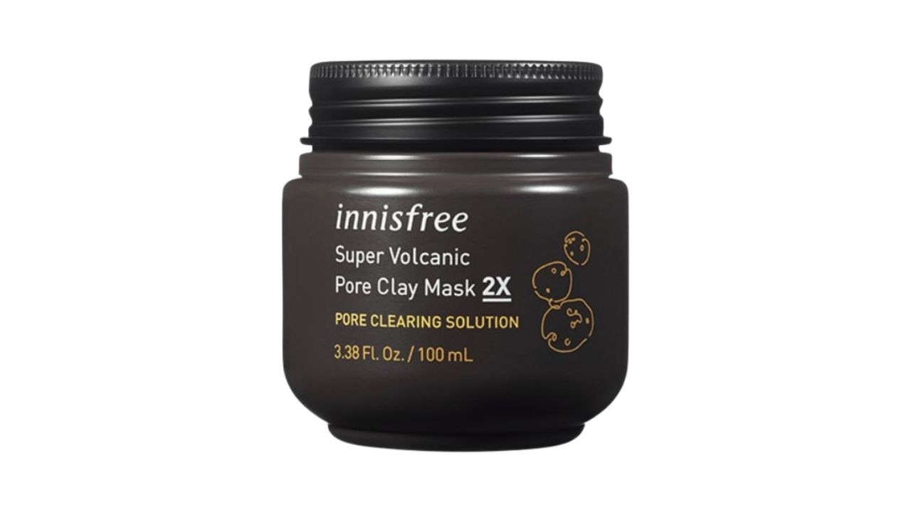 innisfree Super Volcanic Pore Clay Mask 2X 100ml. Picture: Adore Beauty.