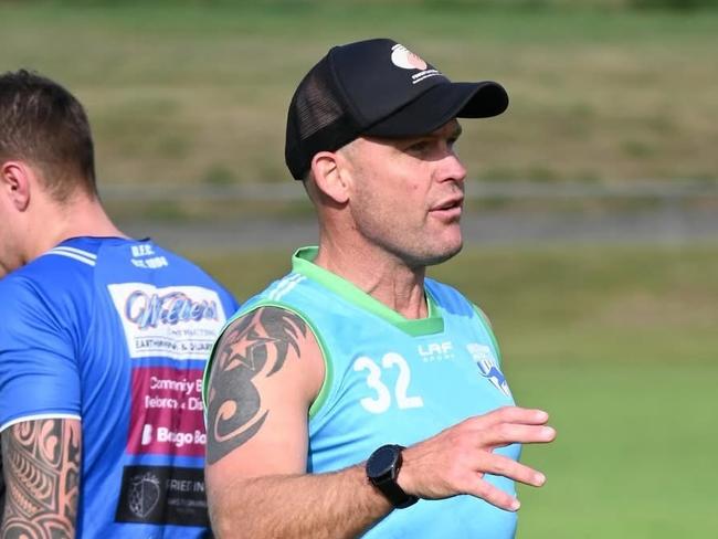 New Deloraine coach Nick Milbourne at training. Picture: Deloraine FC